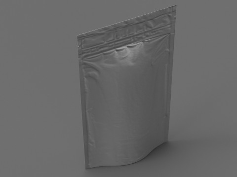 Metalic stand up pouch PBR 3D Модель