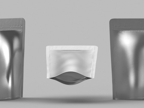 Metalic food packaging v1 PBR 3D Model