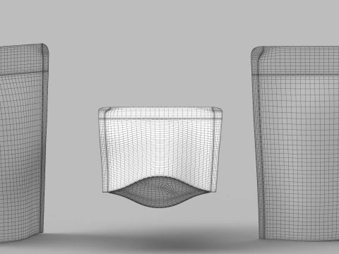Metalic food packaging v1 PBR 3D Model