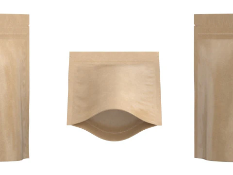 Paper pouch v1 PBR 3D Model