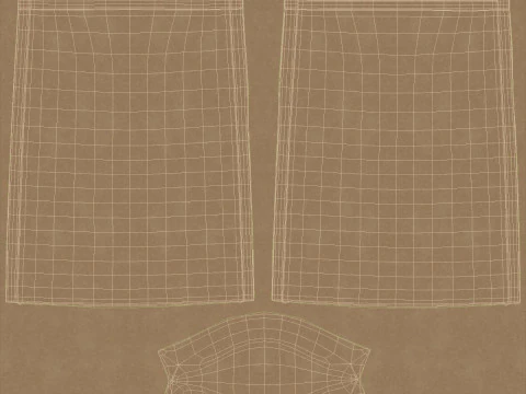 Paper pouch v1 PBR 3D Model