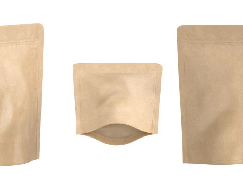 Paper pouch v2 PBR 3D Model