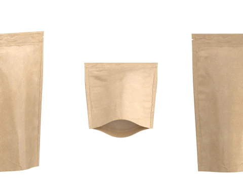 Paper pouch v3 PBR 3D Model