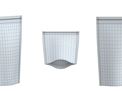 Paper pouch v3 PBR 3D Model