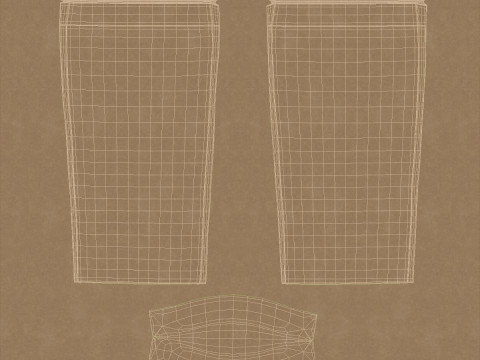 Paper pouch v3 PBR Modelo 3D