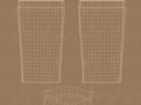 Paper pouch v3 PBR 3D Model