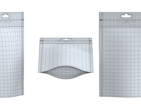 Paper pouch v5 PBR 3D Model