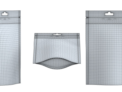 Paper pouch v5 PBR 3D Model