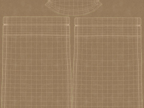 Paper pouch v6 PBR 3D Model