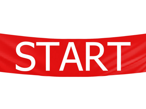 Start Racing Banner 3D 模型
