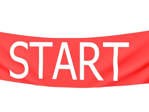Start Racing Banner 3D 模型