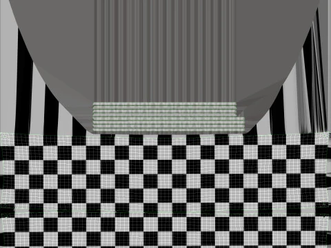 Finish Racing Banner 3D Model
