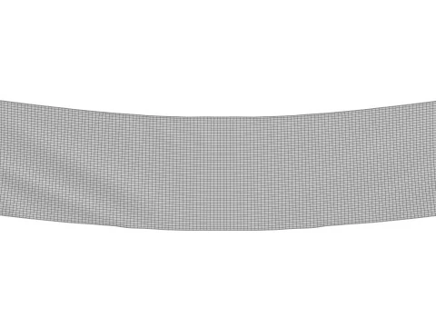 Finish Racing Banner 3D Model