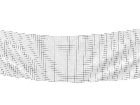 Finish Racing Banner 3D Model