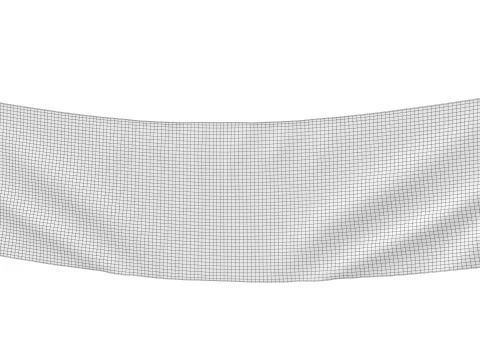 Finish Racing Banner 3D Model
