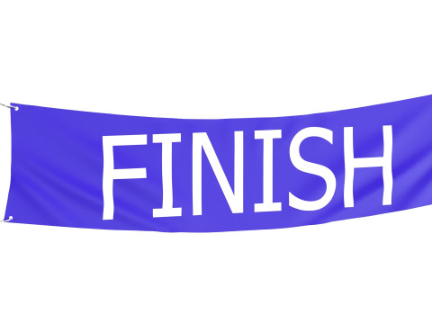 Finish Racing Banner 2 Modelo 3D