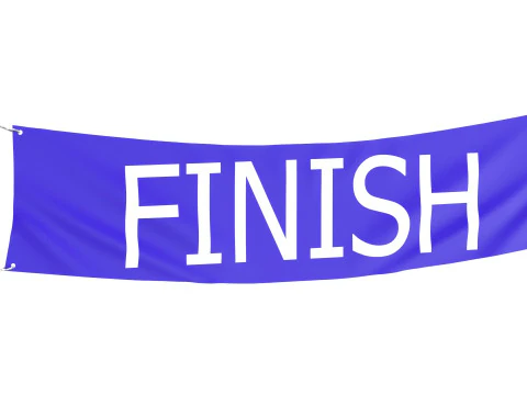 Finish Racing Banner 2 3D Модель