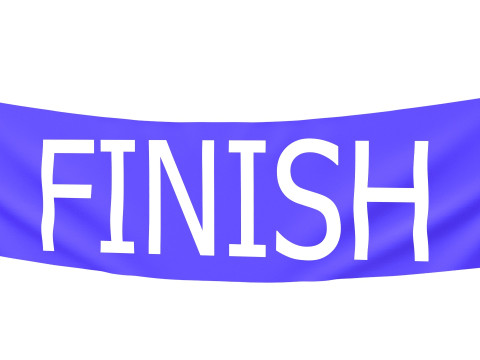 Finish Racing Banner 2 Modelo 3D