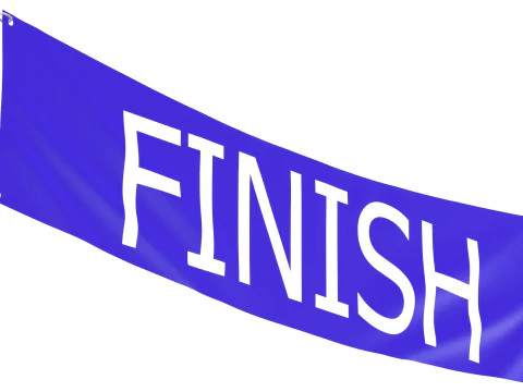 Finish Racing Banner 2 3D Модель