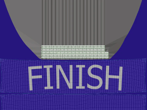 Finish Racing Banner 2 3D Модель