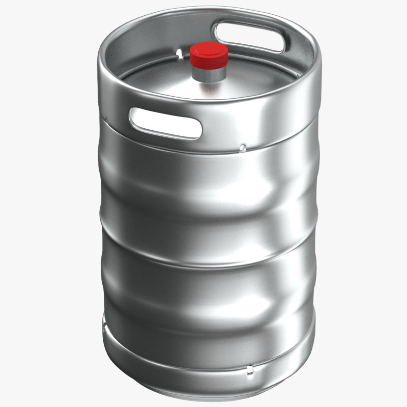 Beer Keg 3D Modell .c4d .max .obj .3ds .fbx .stl .blend