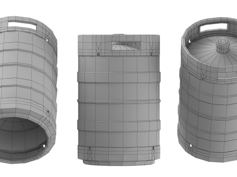 Beer Keg 3D Modell