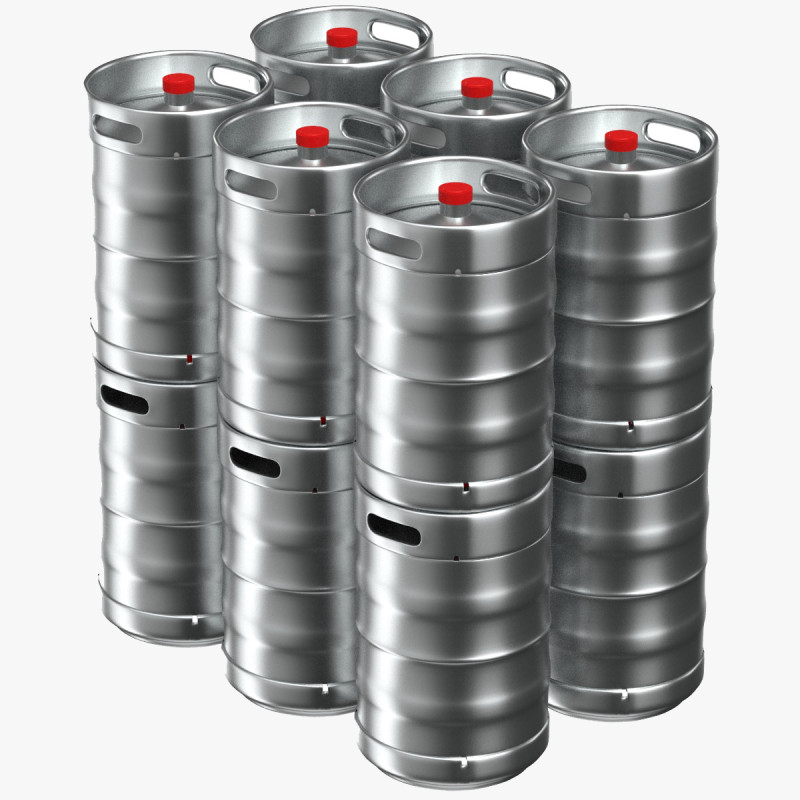 Beer Kegs Modèle 3D .c4d .max .obj .3ds .fbx .stl .blend 