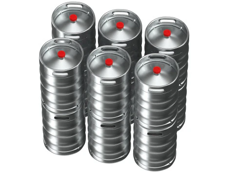 Beer Kegs 3D Model