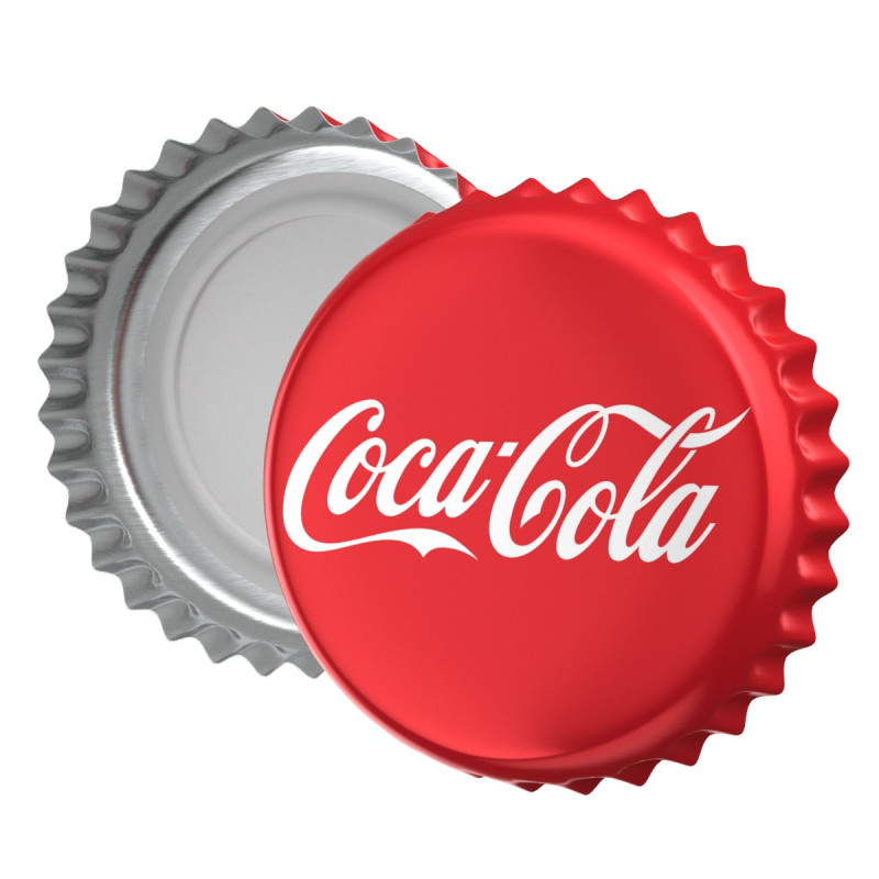 Cola Bottle Cap 3D 모델 .c4d .max .obj .3ds .fbx .stl .blend 