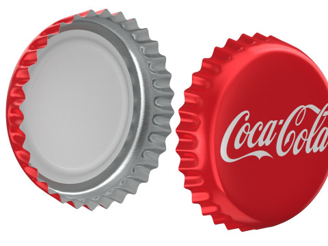Cola Bottle Cap 3D 모델
