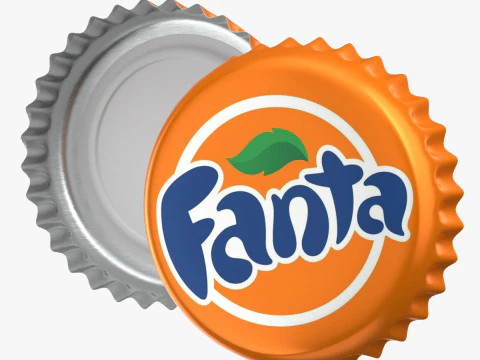 Fanta Şişe Kapağı 3D Model