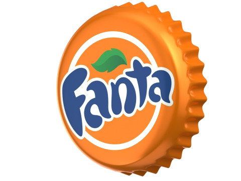 Fanta Bottle Cap 3D 模型
