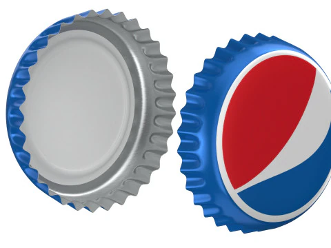 Pepsi Bottle Cap 3D Model