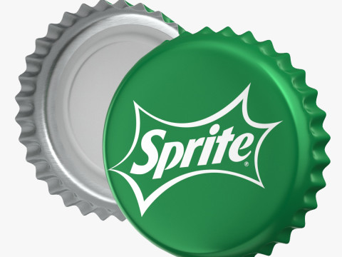 Sprite Bottle Cap 3D मॉडल