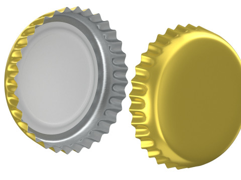Crown bottle cap 3D Модель