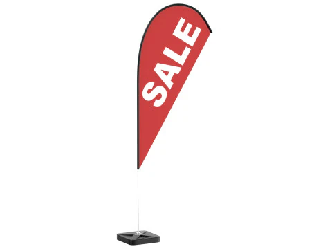 Flag Banner 3D Model