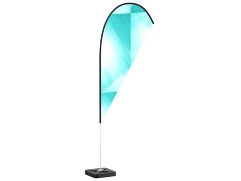 Flag Banner 3D Model