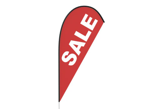 Flag Banner 3D Model