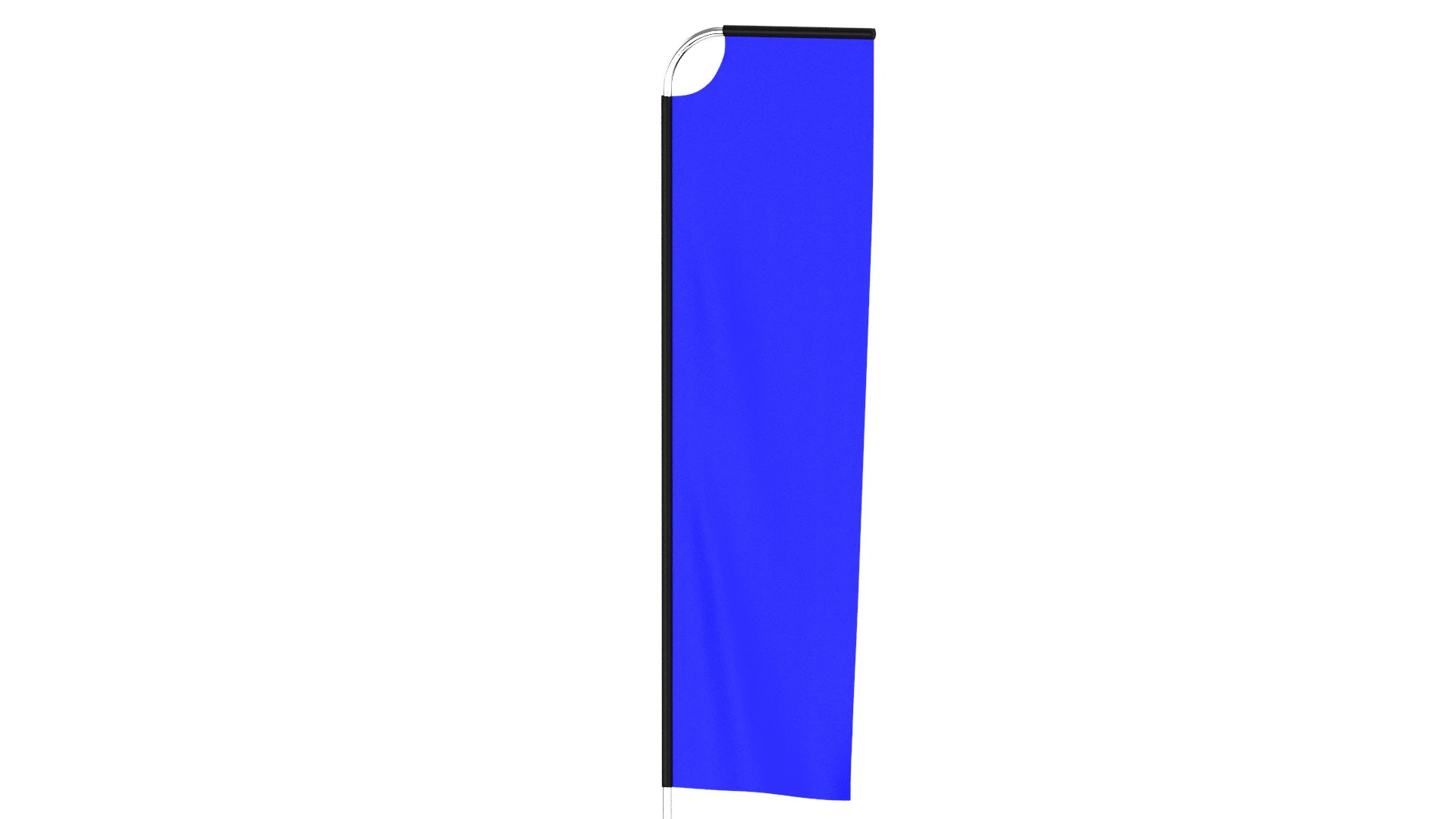 Flag Banner 01 3D Model .c4d .max .obj .3ds .fbx .stl .blend 