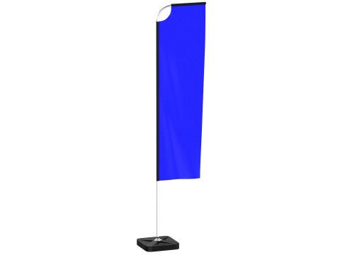 Flag Banner 01 3D-Modell