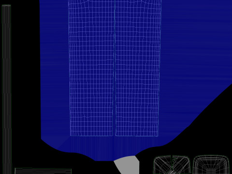 Flag Banner 01 3D-Modell
