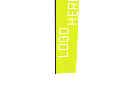 Flag Banner 03 3D Model