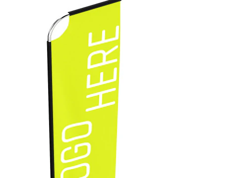 Flag Banner 03 3D Model