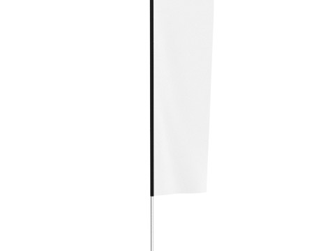 Flag Banner 04 3D Model