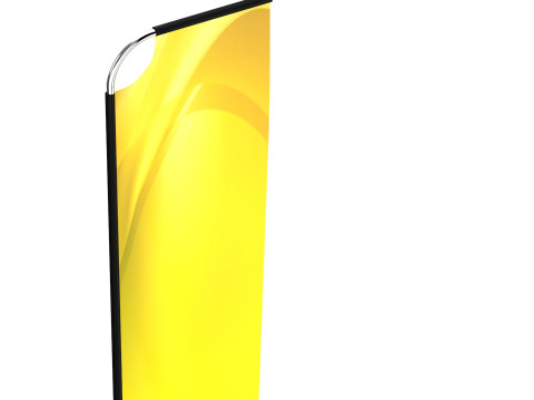 Flag Banner 05 3D-Modell