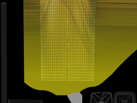 Flag Banner 05 3D Model