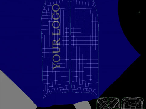 Flag Banner 06 3D Model