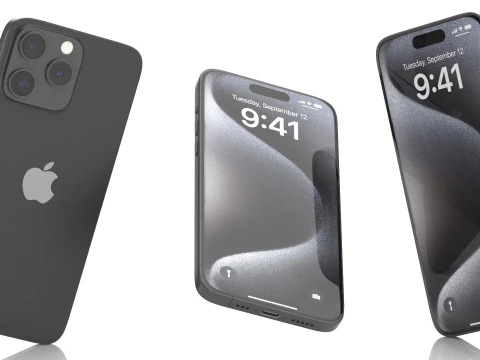 Apple iPhone 15 pro max 3D Model