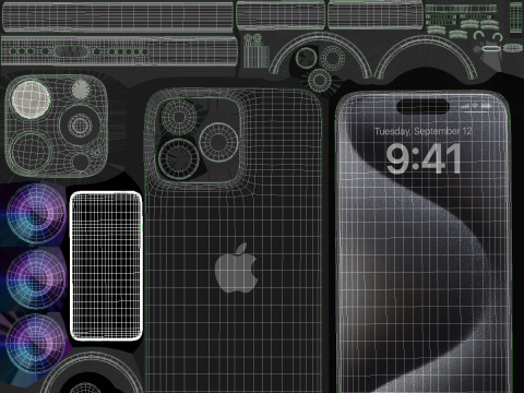 Apple iPhone 15 pro max Modelo 3D