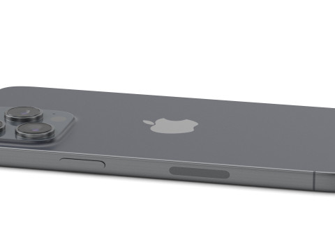 Apple iPhone 15 pro max blue 3D 모델